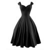 Sleeveless Mid-Calf Long Gothic Dress