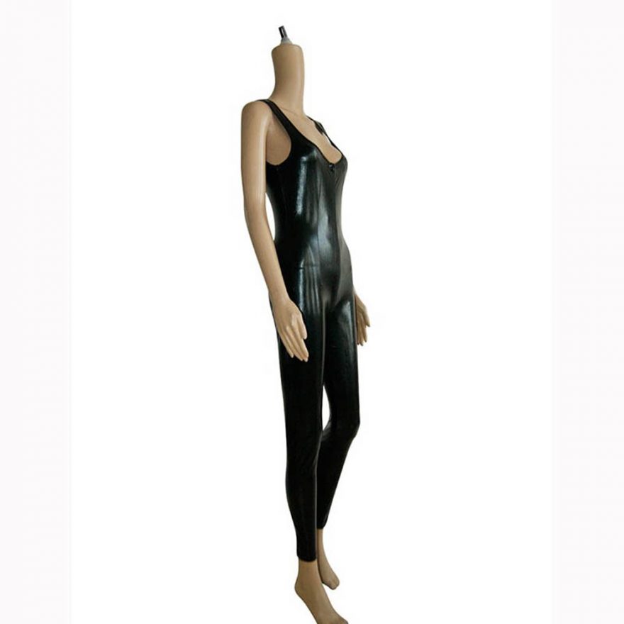 Sexy Latex Crotchless Catsuit Jumpsuit Gothic Honey 