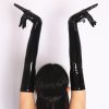 Sexy Imitation Latex Clubwear Gloves - Image 2