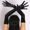 Sexy Imitation Latex Clubwear Gloves