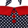 1950s Dot Vintage Button Top - Image 3