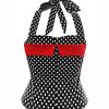 1950s Dot Vintage Button Top - Image 5