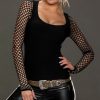 Gothic Fishnet Slim Rock Top - Image 2