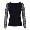 Gothic Fishnet Slim Rock Top