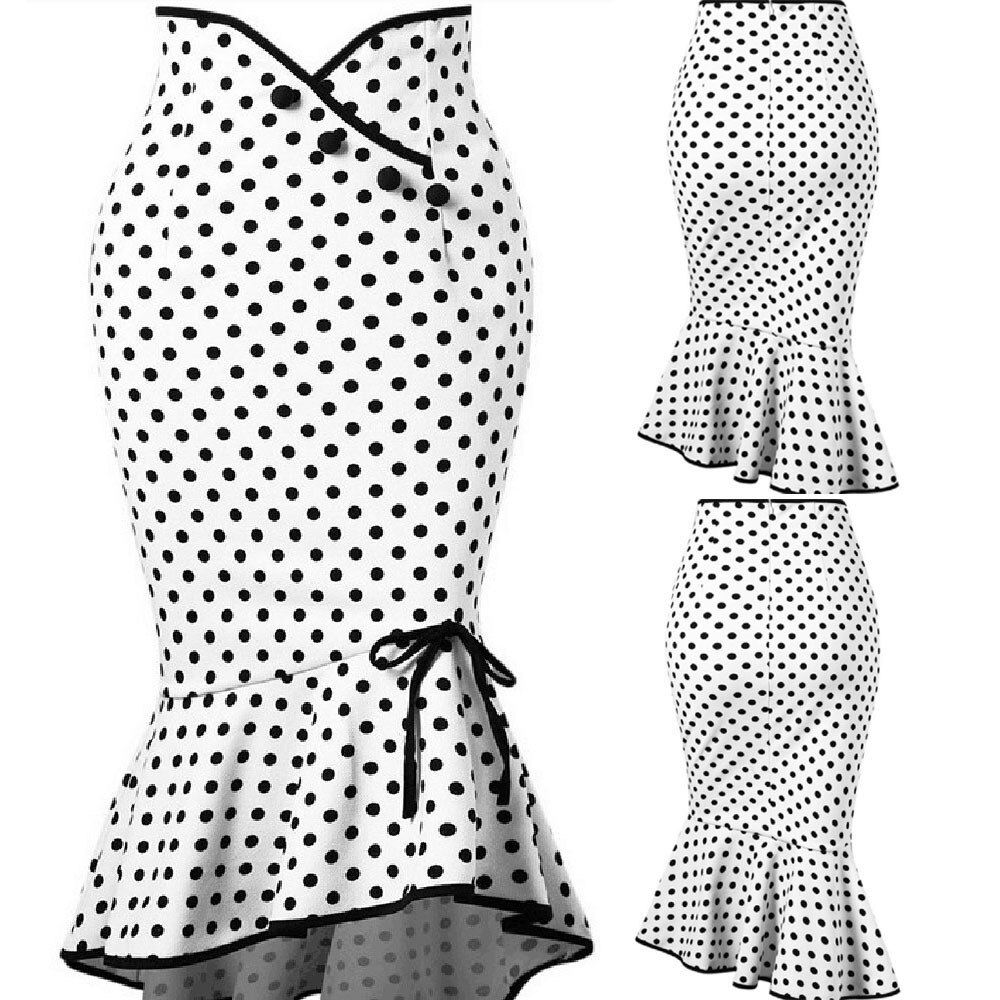 Summer Ruffles Tight-Fitting Club Party Formal Skirt – Gothic Honey