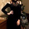 Gothic Halter Velvet Dress - Image 5