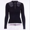 Gothic Cross Zipper Hollow Punk Top - Image 3
