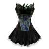 Sexy Burlesque Peacock Corset Dress - Image 3