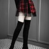 Autumn Japanese Harajuku Plaid Gothic Skirt - Image 3