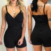 Sexy Sleeveless Strap Boho Summer Playsuit