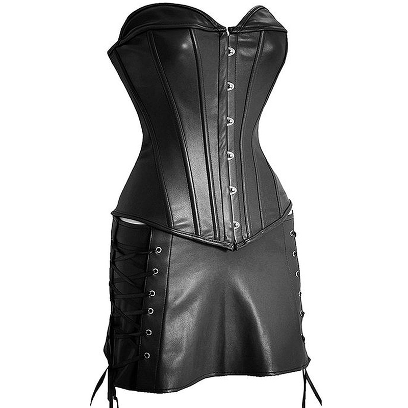 Steampunk Strapless Mini Skirt Corset – Gothic Honey