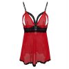 Mesh Lace Split Spaghetti Sleepwear - Image 3