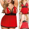 Mesh Lace Split Spaghetti Sleepwear - Image 6