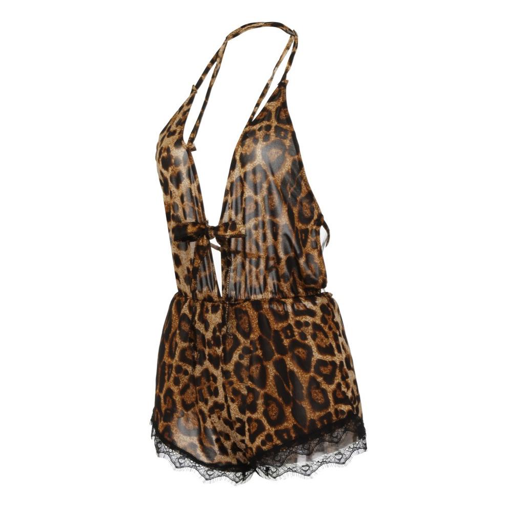 Lace Leopard Romper Nightwear – Gothic Honey