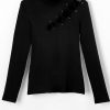 Casual Round Neck Hollow Blouse Top - Image 4
