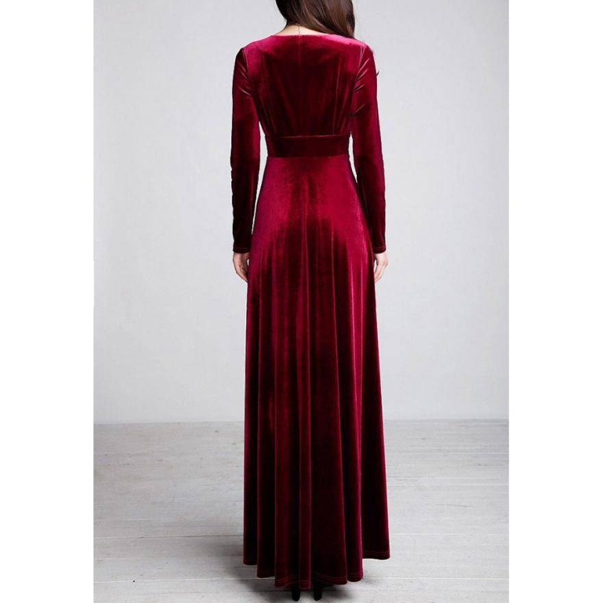 Gothic Winter Elegant Long Sleeve Ball Gown Dress – Gothic Honey