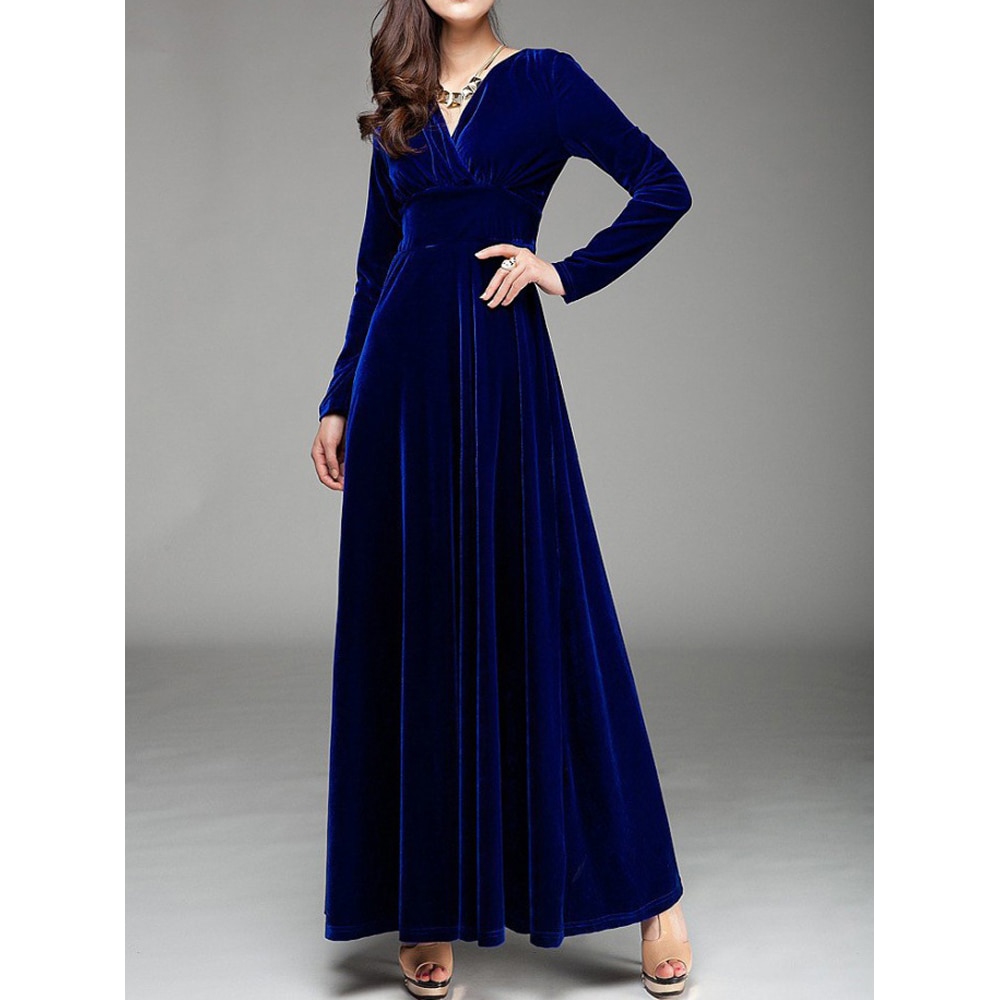 Gothic Winter Elegant Long Sleeve Ball Gown Dress – Gothic Honey