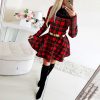 Red Plaid Scottish Dress – Gothic Honey