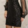 Gothic Black Retro Elegant Dress - Image 4
