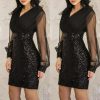 Gothic Black Retro Elegant Dress - Image 2