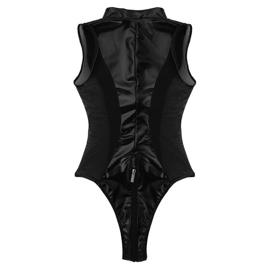 Clubwear Transparent Zipper Bodysuit – Gothic Honey