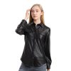 Nightclub PU Leather Long Sleeve Shirt - Image 3