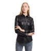 Nightclub PU Leather Long Sleeve Shirt - Image 4