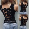 Hallowing Backless Tie Up Top