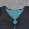 Gothic Mesh Mini Ring Dress - Image 5