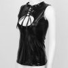 Wet Look Latex Streetwear Top - Image 4