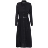 Black Pleated Vintage Chiffon Dress - Image 6
