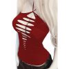 Hollow Clubwear Backless Spaghetti Strap Top - Image 4