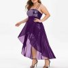 Sling Deep Sequin Loose Evening Dress - Image 4