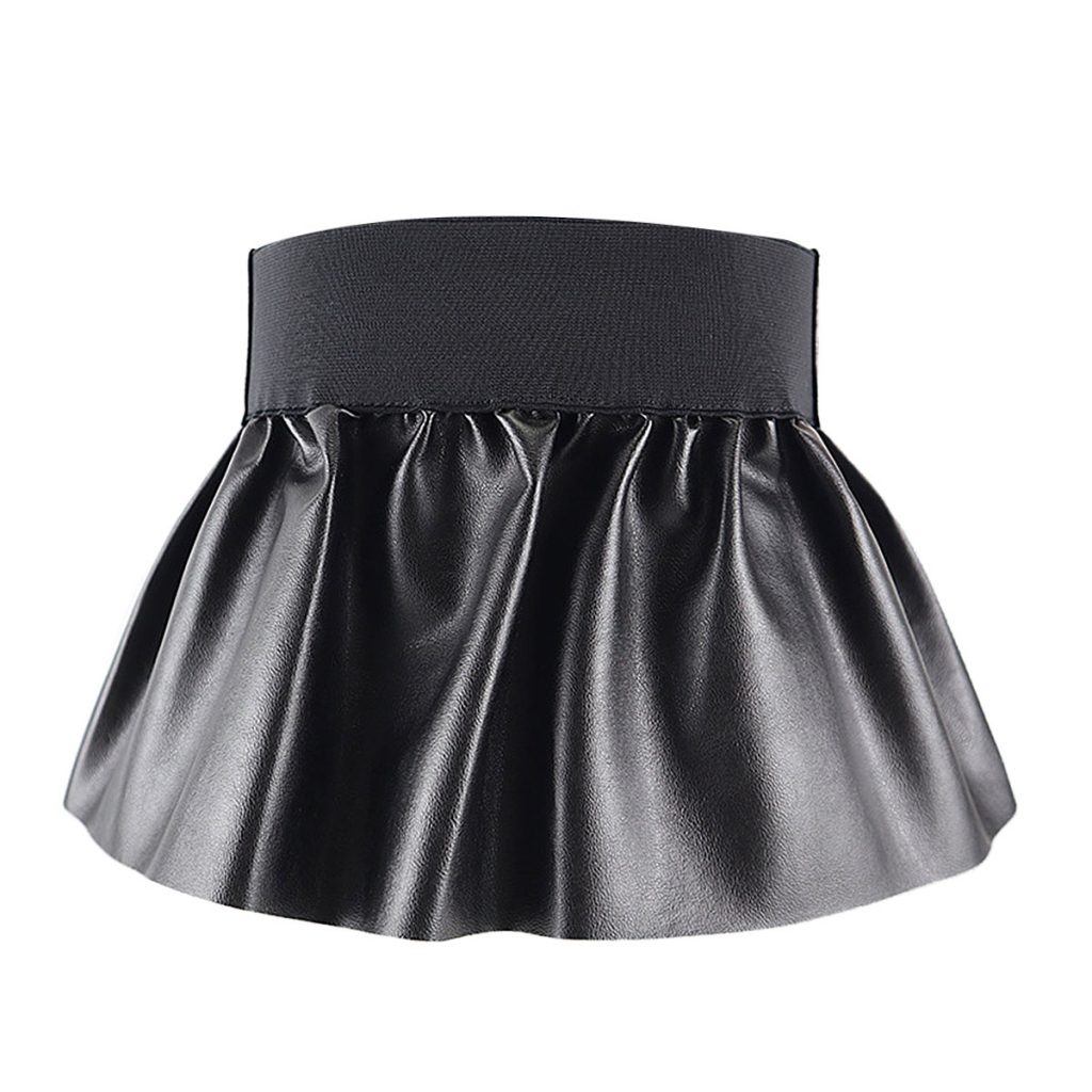 Gothic PU Leather Pleated Garter Skirt – Gothic Honey