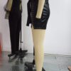 Slit Beaded PU Leather Skirt - Image 5