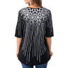Spring Stripe Half Sleeve Casual Top - Image 3