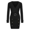 Party Full Sleeve Blazers Bodycon Dress - Image 3