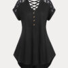 Gothic Crisscross High Lace Top - Image 4