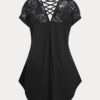 Gothic Crisscross High Lace Top - Image 5