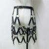 Gothic Faux Leather Harness Hollow Out Mini Skirt - Image 7