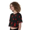 Ghost Face Hands Crop Top - Image 3