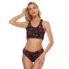 Red Flower Bandage Swimsuit