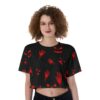 Ghost Face Hands Crop Top