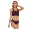Red Flower Bandage Swimsuit - Image 2