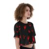 Ghost Face Hands Crop Top - Image 2