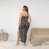 Prehistoric Dinosaur Oblique-Shoulder Dress - Image 4