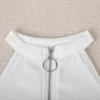 Club Wear Zipper Tank Crop Top - Image 6