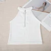 Club Wear Zipper Tank Crop Top - Image 7