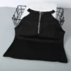 Club Wear Zipper Tank Crop Top - Image 3