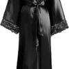 Alternative Silk Satin Long Robe - Image 7